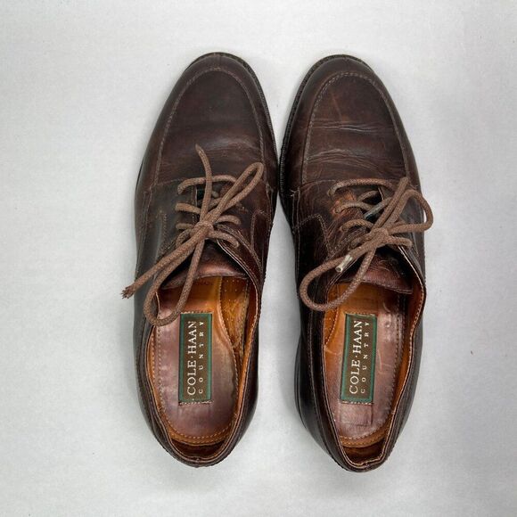 Cole Haan Country Oxfords Men\'s Size 9 Brown Leather Split Toe Derby Dress Shoes main image 7